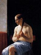 Christoffer Wilhelm Eckersberg Seated Nude Model Spain oil painting artist